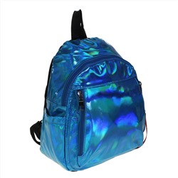 Силиконовый рюкзак Stroke перламутрово-синего цвета с брелоком.
