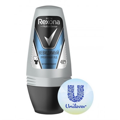 Rexona deo-roll 50 ml МУЖСКОЙ Невидимый Прозрачный Лед