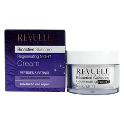 Ночной Крем для лица Revuele Bioactive Skincare Peptides + Retinol регенерирующий 50 ml
