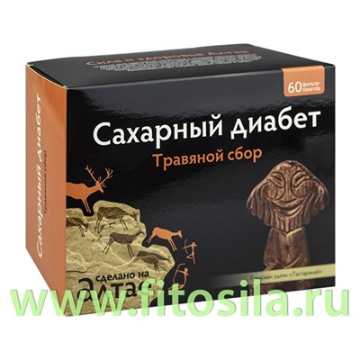 Травяной сбор Сахарный диабет, 60 ф/п х 1,5 г "Фарм-продукт"