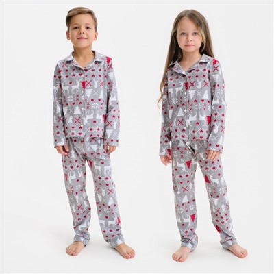 Пижама детская KAFTAN «Скандинавия», размер 34 (122-128)