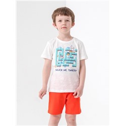 CSKB 90096-21-315 Комплект для мальчика (футболка, шорты),экрю