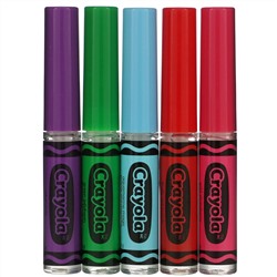 Lip Smacker, Crayola, Liquid Lip Gloss, Best Flavor Forever,  5 Pack, 0.09 fl oz (2.8 ml) Each