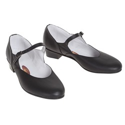 Туфли народные женские, длина по стельке 25,5 см, цвет чёрный