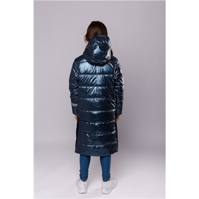 Пальто для девочек » Бонни, цвет 7 - синий метал, Зима