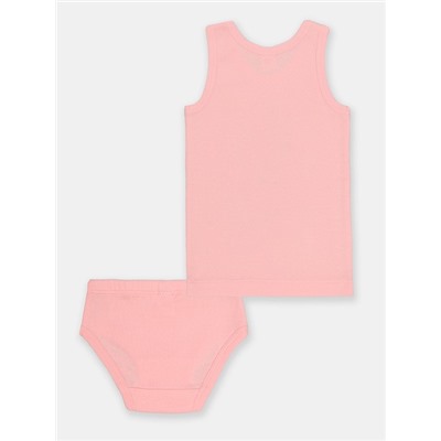 CSKG 30041-27 Комплект для девочки (майка, трусы),розовый