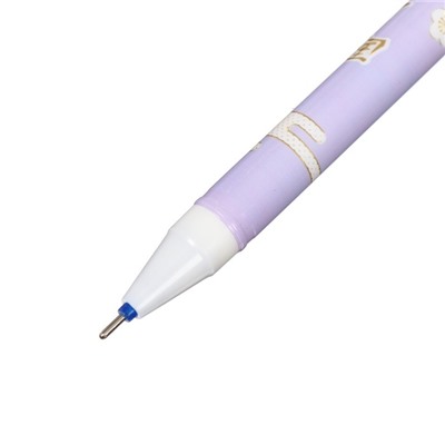 Ручка гелевая СТИРАЕМЫЕ ЧЕРНИЛА, стержень синий 0,38мм, корпус с рисунком МИКС