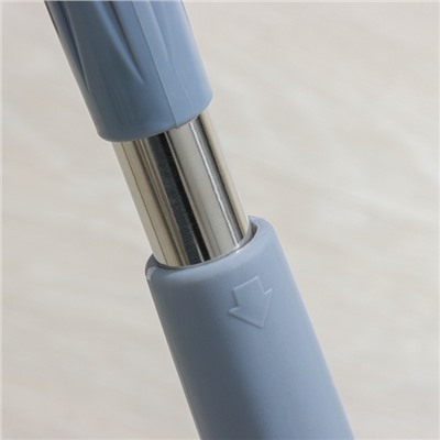 Швабра с отжимом Twist Доляна, насадка из микрофибры 36×14 см, стальная нержавеющая ручка 125 см