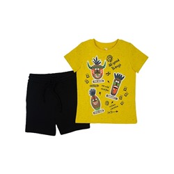 CSKB 90101-30-318 Комплект для мальчика (футболка, шорты),желтый