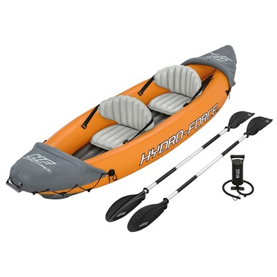 Байдарка Lite-Rapid X2 Kayak, 2 местная, вёсла 218 см, до 160 кг, 321 х 88 х 48 см, 65077 Bestway