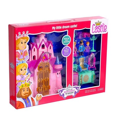 Замок для кукол «Волшебный замок» свет, звук, с фигурками и аксессуарами
