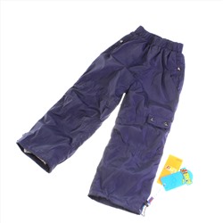 Рост 120-130. Утепленные детские штаны с подкладкой из войлока Rihoo цвета темного индиго.