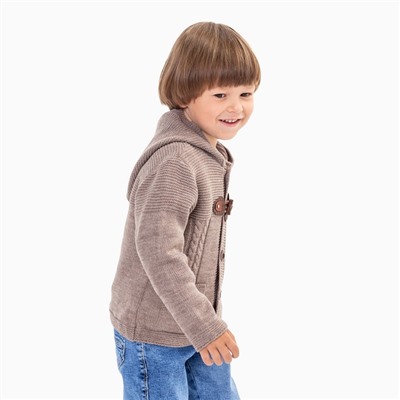 Джемпер для мальчика, цвет тёмно-серый, рост 98 см