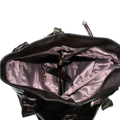 Стильная женская сумочка Loreine из эко-кожи черного цвета.