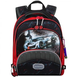 Школьный Рюкзак Across с гоночной машинкой черно-красный ACR18-178-4