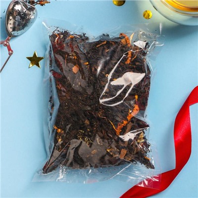 Чай чёрный в тубусе «Новогодних чудес», вкус: яблочный штрудель, 100 г