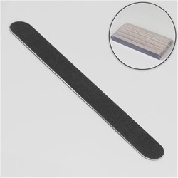 Пилка-наждак «Классика», на деревянной основе, абразивность 240, 18 см, фасовка 50 шт, цвет чёрный