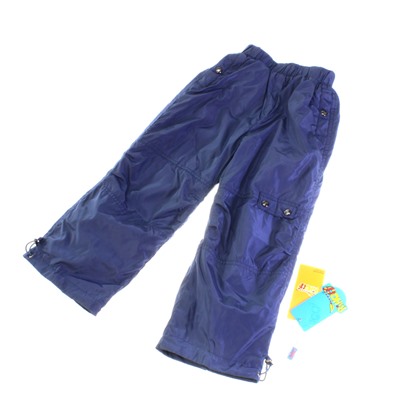 Рост 100-110. Утепленные детские штаны с подкладкой из войлока Rihoo цвета темного индиго.