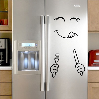 Наклейка на холодильник «Счастливое лицо» в ассортименте