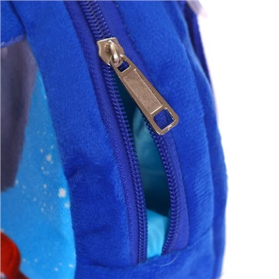 Рюкзак детский плюшевый «Заяц с новогодней почтой», 24×24 см