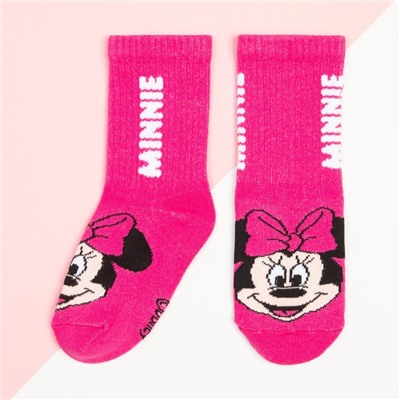 Носки для девочки "Minnie", DISNEY, 12-14 см, цвет розовый