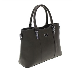 Стильная женская сумочка Lestor_Flong из эко-кожи серого цвета.