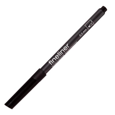 Ручка капиллярная 0,3 мм Koh-I-Noor FINELINER 7021, черный