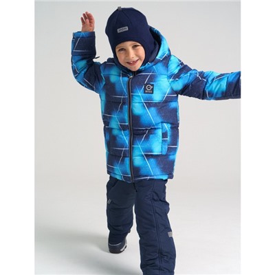 Зимний полукомбинезон из мембранной ткани для мальчика, рост 104 см, цвет тёмно-синий