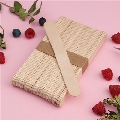 Набор деревянных палочек для мороженого, 15×1,9 см, 50 шт