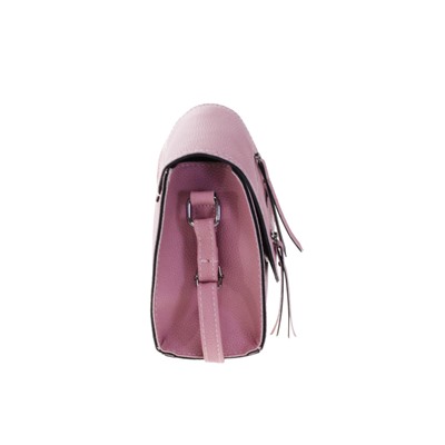 Женская сумка Sunday_evening пудрового цвета с ремнем через плечо.