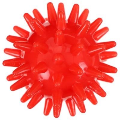 Мяч массажный «Ёжик», d=4.5 см, цвет красный