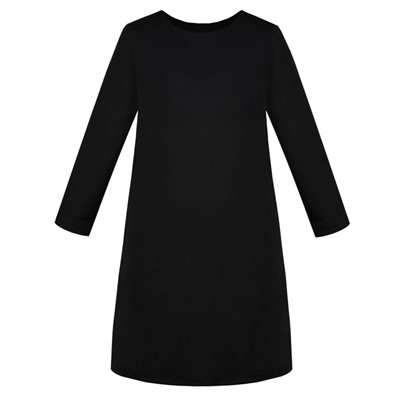 Чёрное школьное платье для девочки 82335-ДШ19