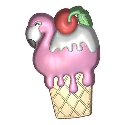 Пластиковая форма - БП 612 - Фламинго мороженое