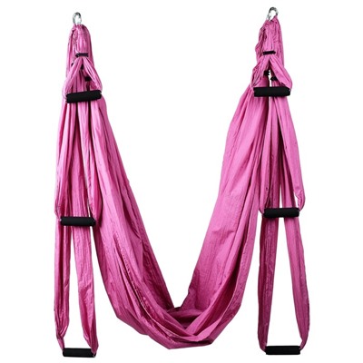 Гамак для йоги 250 × 140 см, цвет розовый