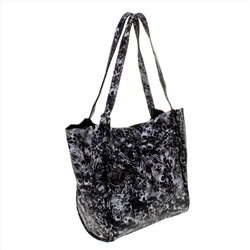 Стильная женская сумочка Lacon_Shels из натуральной кожи с оригинальным принтом.