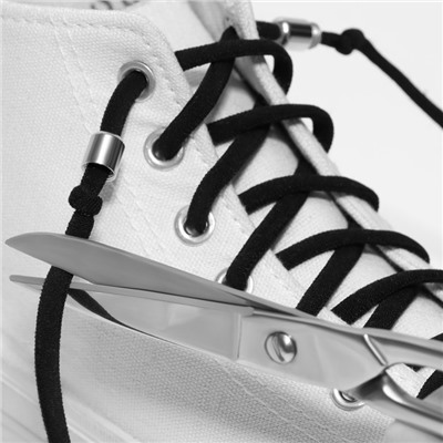 Фиксатор для шнурков, пара, d = 8 мм, 1,8 см, цвет белый