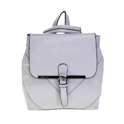 Стильная женская сумка-рюкзак Freedom_nook из эко-кожи жемчужно-серого цвета.