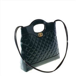 Стильная женская сумочка Tinel_France из эко-кожи цвета темного изумруда.