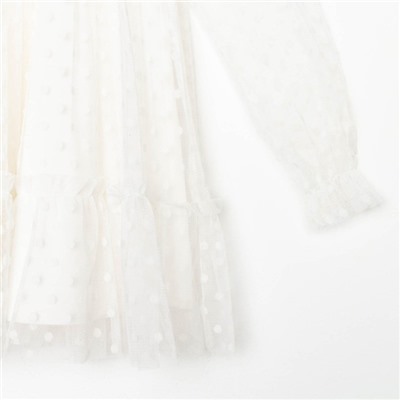 Платье для девочки KAFTAN, размер 30 (98-104 см), цвет белый