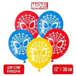 Воздушные шары "Spider-man", Человек-паук, 12 дюйм (набор 25 шт)