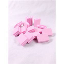 S4/1 Баф мини для ногтей 50шт (Розовый)