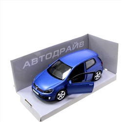 Модель машины Volkswagen Golf GTI масштаб 1:32 (длинна 12см)  синего цвета.