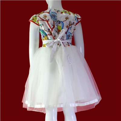 Рост 132-140 см. Детское платье Alisa с пышным трехслойным вшитым подъюбником.