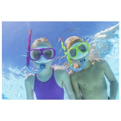 Набор для плавания SureSwim, маска, ласты, трубка, 7-14 лет, цвета МИКС, 25019 Bestway