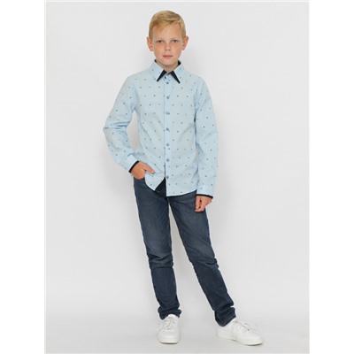 CWJB 63283-43 Рубашка для мальчика,голубой
