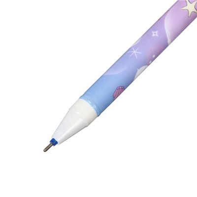 Ручка гелевая СТИРАЕМЫЕ ЧЕРНИЛА, стержень синий 0,38мм, корпус с рисунком МИКС