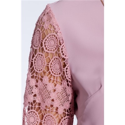 Блуза 085 "Ниагара", пыльный розовый