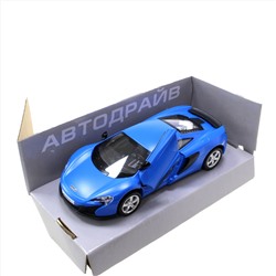 Модель машины McLaren 650S масштаб 1:32 (длинна 12см)  синего цвета.