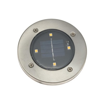 Светильник грунтовый герметичный светодиодный на солнечной батарее 1,5 Вт, 4 LED, IP66,3000K