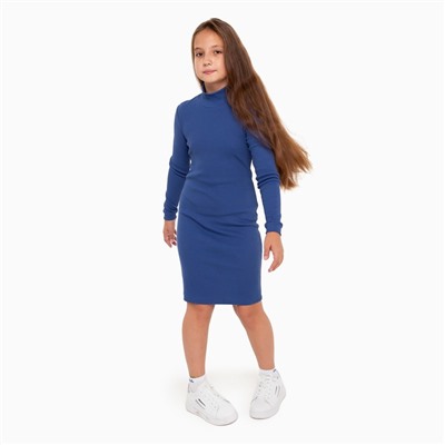 Платье для девочки, цвет индиго, рост 152 см